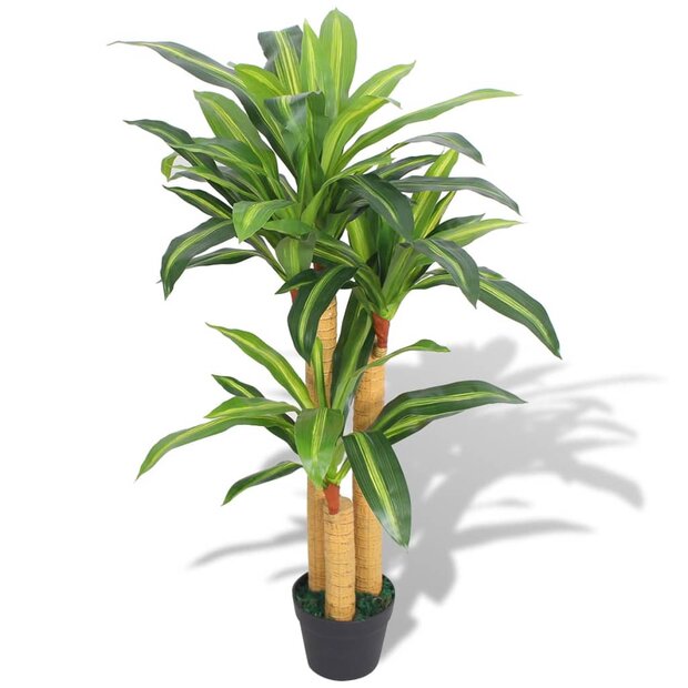 Kunst dracena plant met pot 100 cm groen 1