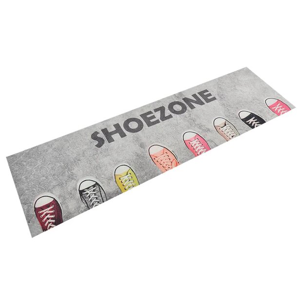 Keukenmat wasbaar shoezone-print 45x150 cm fluweel 1