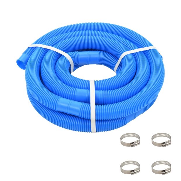 Zwembadslang met klemmen 38 mm 6 m blauw 1
