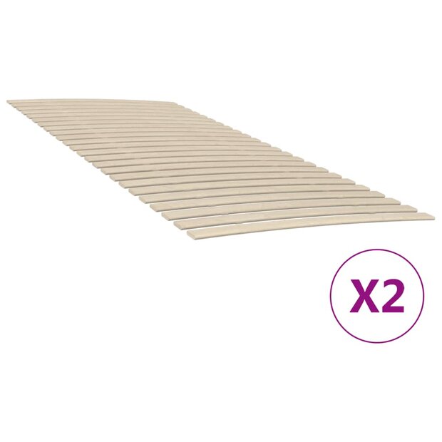 Lattenbodems 2 st met 48 latten 90x200 cm 1