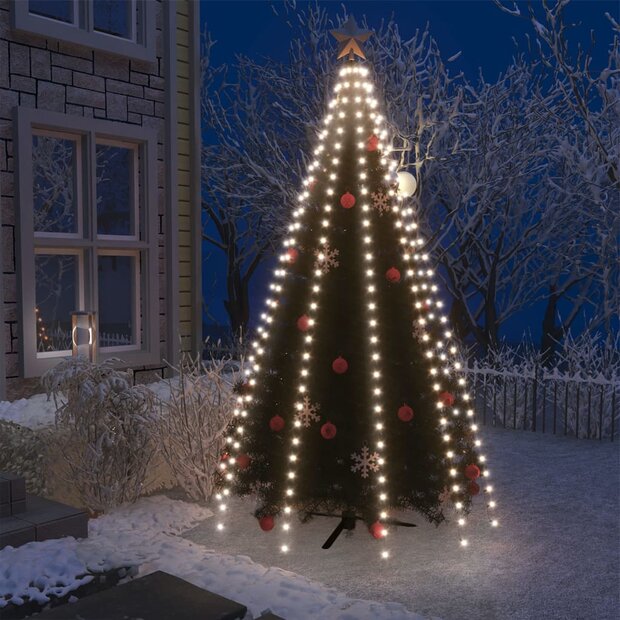Kerstboomverlichting met 300 LED&amp;apos;s koudwit net 300 cm 1