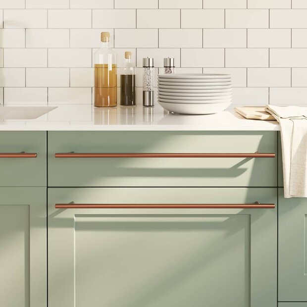 Handvatten 5 st 480 mm roestvrij staal bronskleurig 1