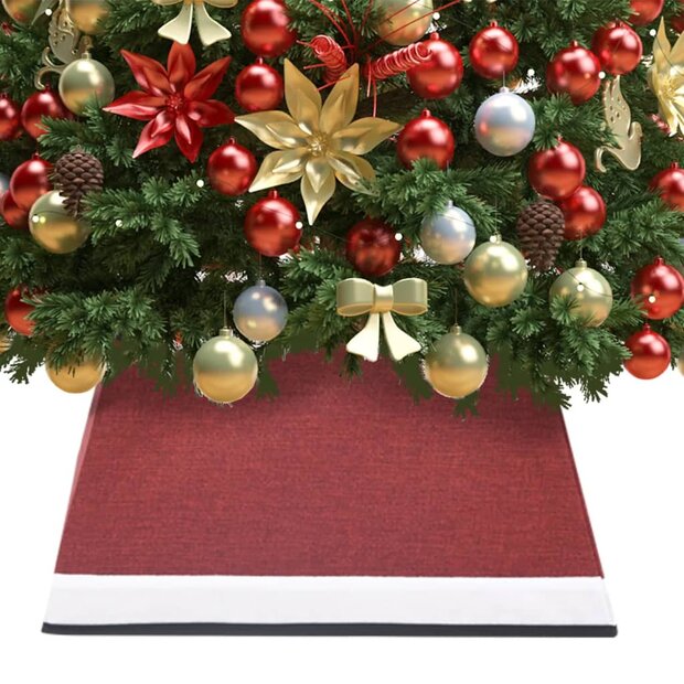 Kerstboomrok 48x48x25 cm rood en wit 1