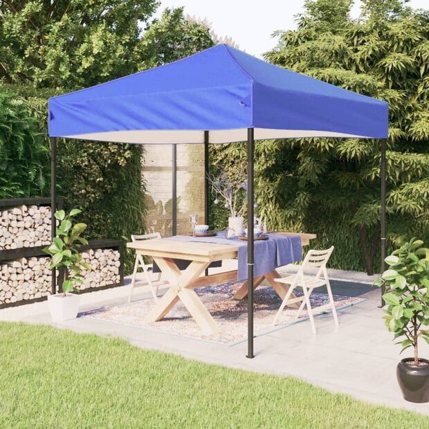 Partytent inklapbaar 3x3 m blauw 1