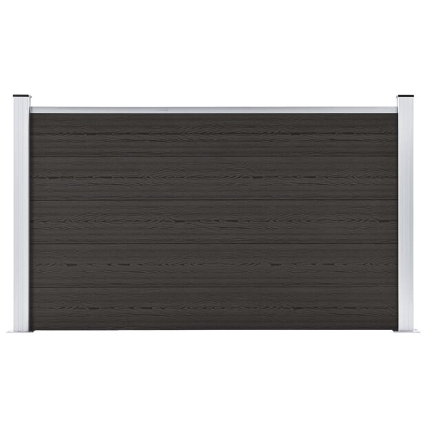 Schuttingpaneel 180x105 cm HKC zwart 1