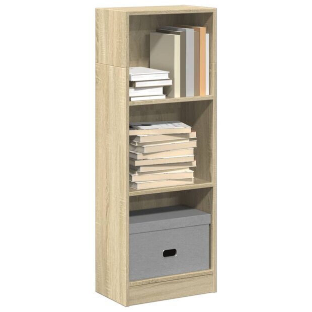 Boekenkast 40x24x109 cm bewerkt hout sonoma eikenkleurig 1
