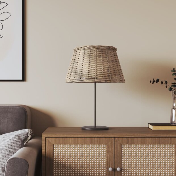 Lampenkap &Oslash;50x30 cm wicker bruin 1