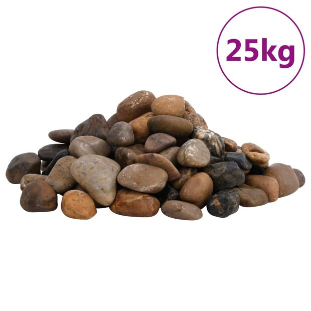 Kiezelstenen gepolijst 2-5 cm 25 kg meerkleurig 1