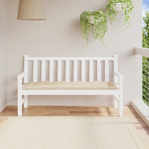 Tuinbankkussen 150x50x7 cm oxford stof beige 1