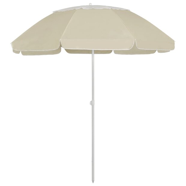 Strandparasol 300 cm zandgeel 1
