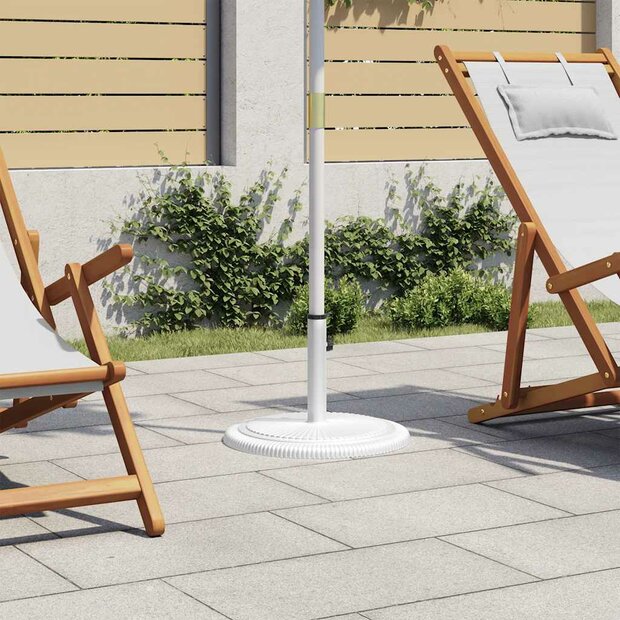 Parasolvoet 45x45x30 cm gietijzer wit 1