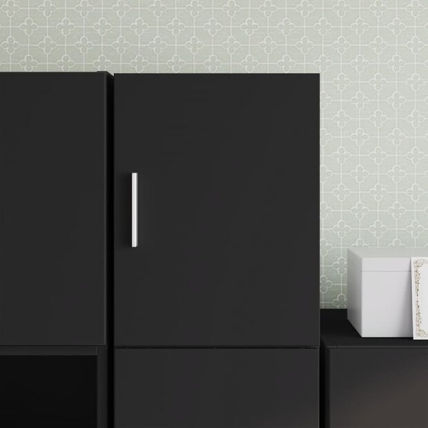 Wandkast 30x42,5x40 cm bewerkt hout zwart 1