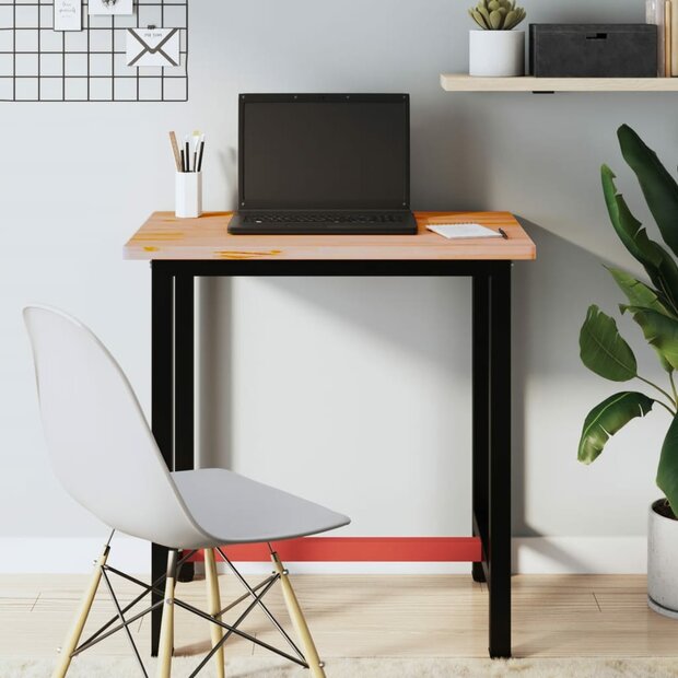 Werkbank 80x55x81,5 cm massief beukenhout en metaal 1