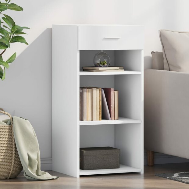 Dressoir 45x42,5x93 cm bewerkt hout wit 1