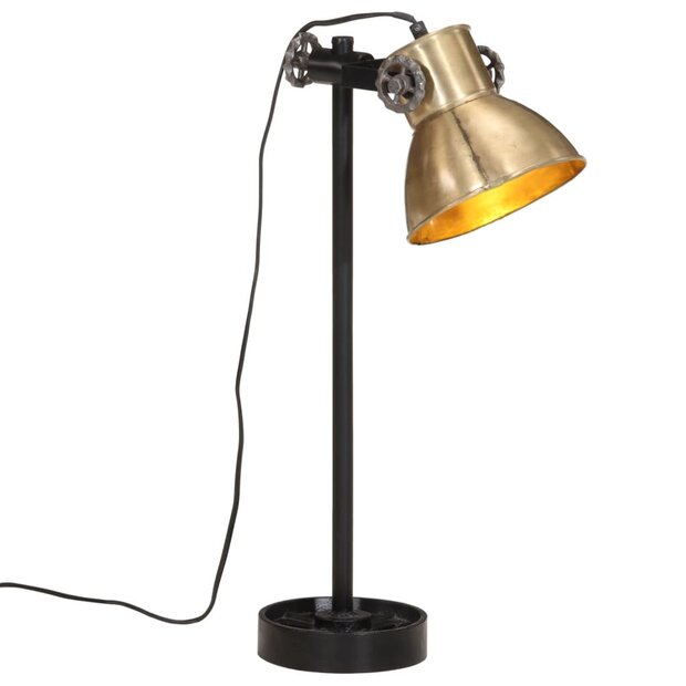 Bureaulamp 25 W E27 15x15x55 cm antiek messing 1