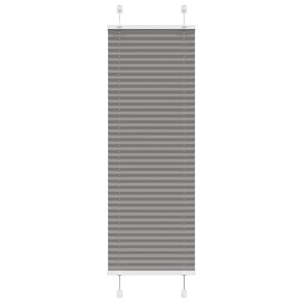 Pliss&eacute; rolgordijn 45x150 cm stofbreedte 44,4 cm antraciet 1
