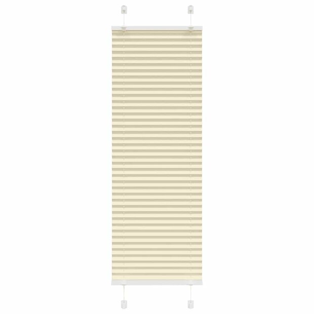 Pliss&eacute; rolgordijn 50x150 cm stofbreedte 49,4 cm polyester cr&egrave;me 1