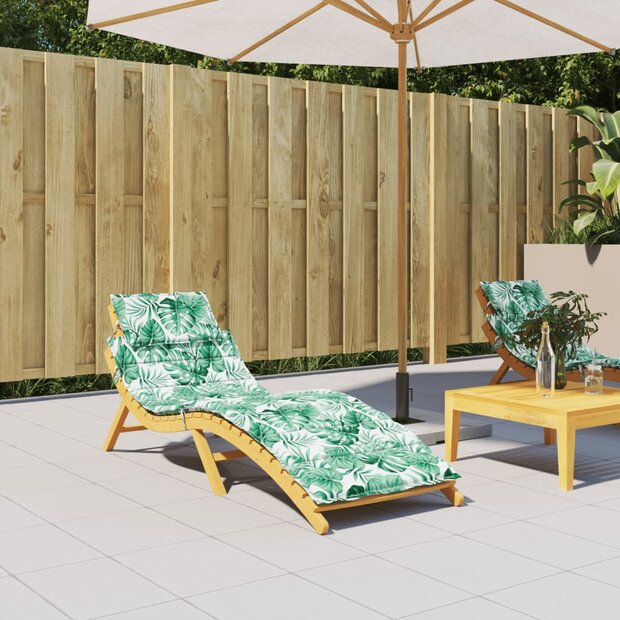 Ligbedkussen bladpatroon oxford stof 1