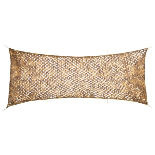 Camouflagenet met opbergzak 721x294 cm zandkleurig 1