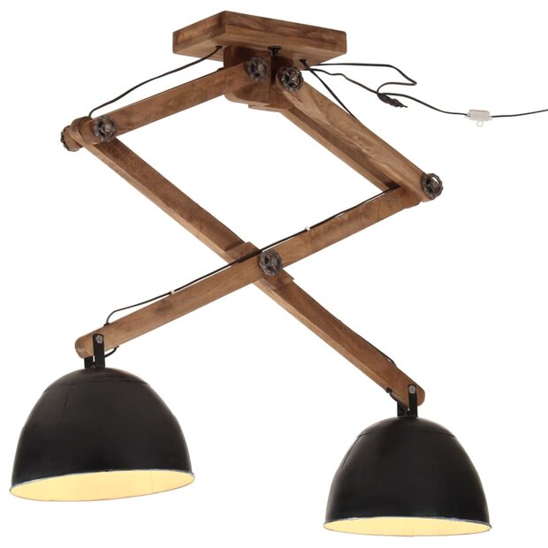Plafondlamp 25 W E27 29x18x85 cm zwart 1