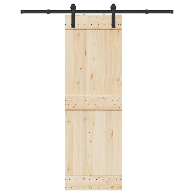 Doos met onderdelen voor schuifdeur 183 cm staal zwart 1