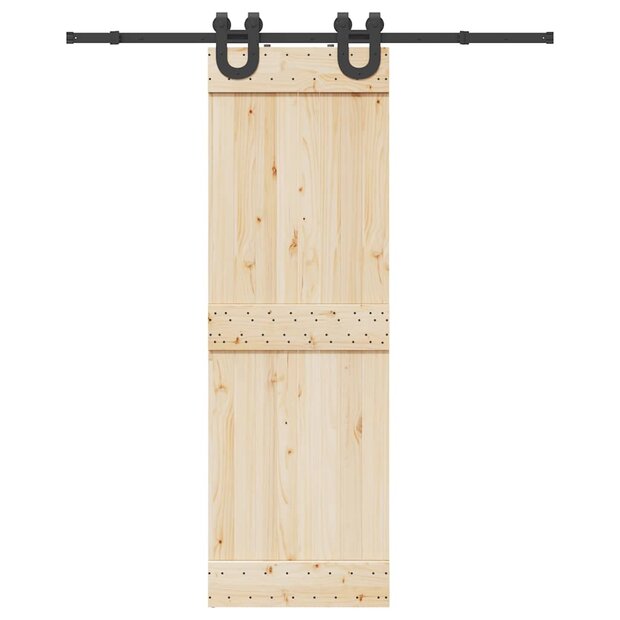 Doos met onderdelen voor schuifdeur 183 cm staal zwart 1