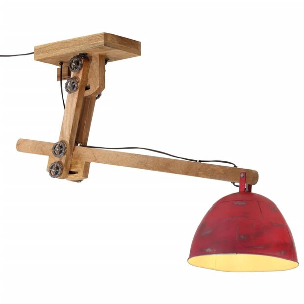 Plafondlamp 25 W E27 105x30x65-108 cm verweerd rood 1