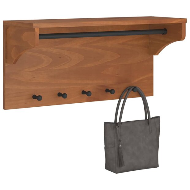 Wandkapstok SANDNES 87x30x42 cm massief grenenhout 1
