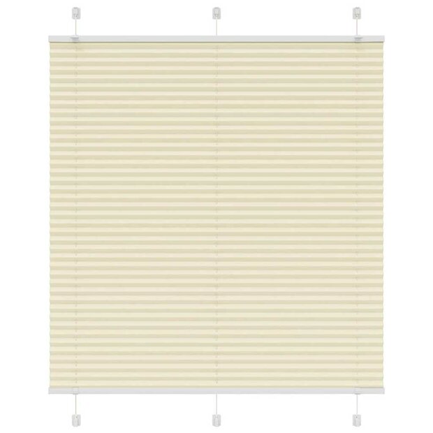 Pliss&eacute; rolgordijn 120x100cm stofbreedte 119,4cm polyester cr&egrave;me 1