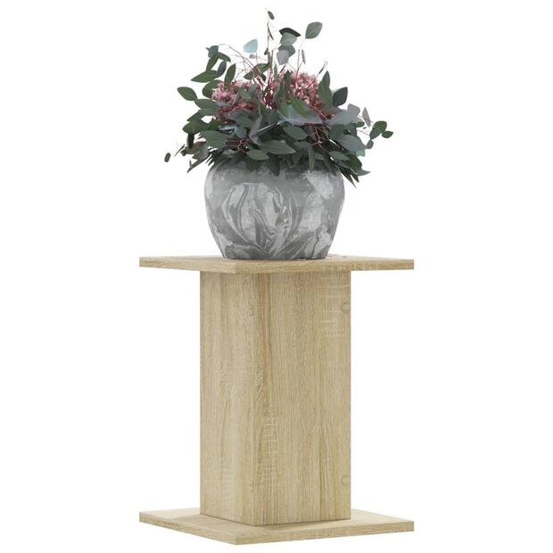 Plantenstandaards 2 st 30x30x40 cm bewerkt hout sonoma eiken 1