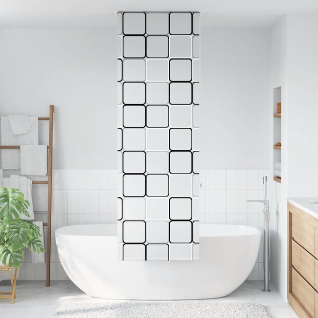 Doucherolgordijn 70x240 cm stofbreedte 66 cm 1