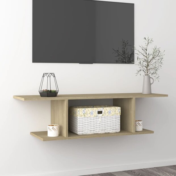 Tv-wandmeubel 103x30x26,5 cm sonoma eikenkleurig 1