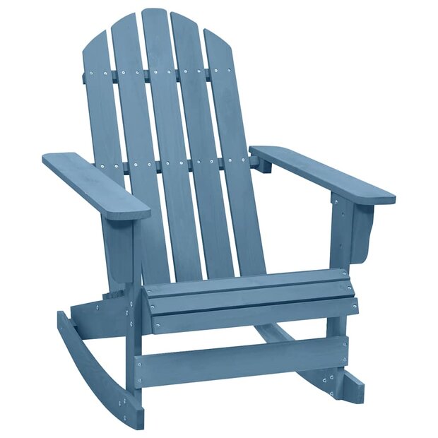 Schommelstoel Adirondack massief vurenhout blauw 1