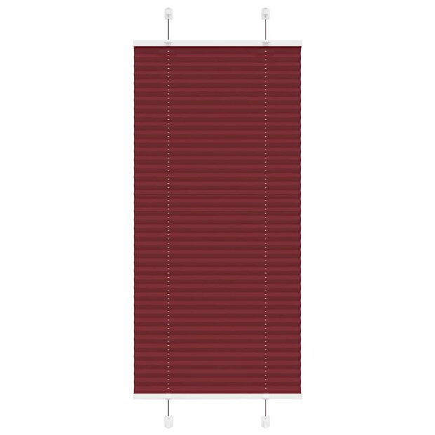 Pliss&eacute; rolgordijn 55x150 cm stofbreedte 54,4 cm bordeauxrood 1