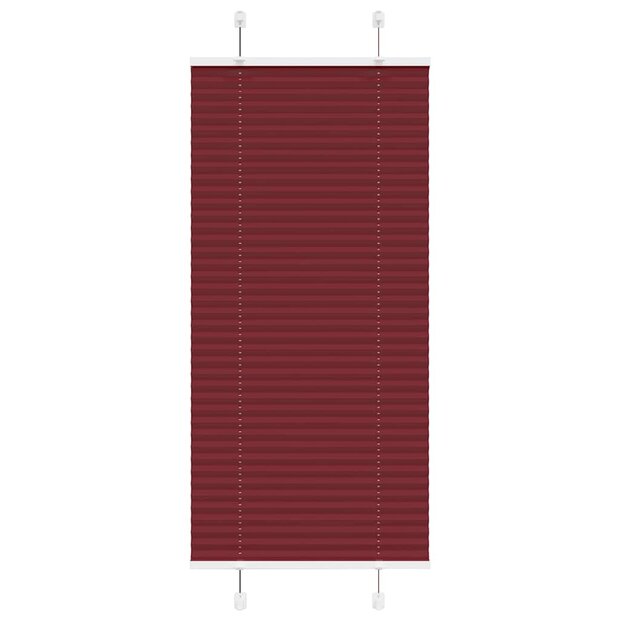 Pliss&eacute; rolgordijn 65x150 cm stofbreedte 64,4 cm bordeauxrood 1