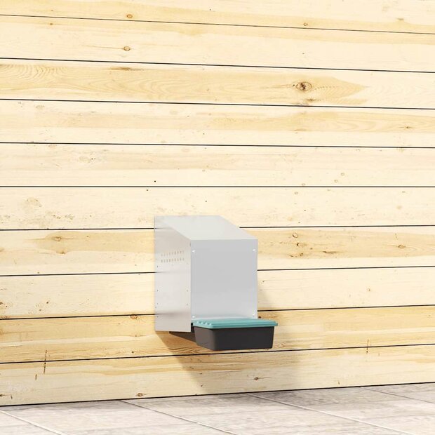 Kippennestkast 1 compartiment Wandmontage gegalvaniseerd staal 1