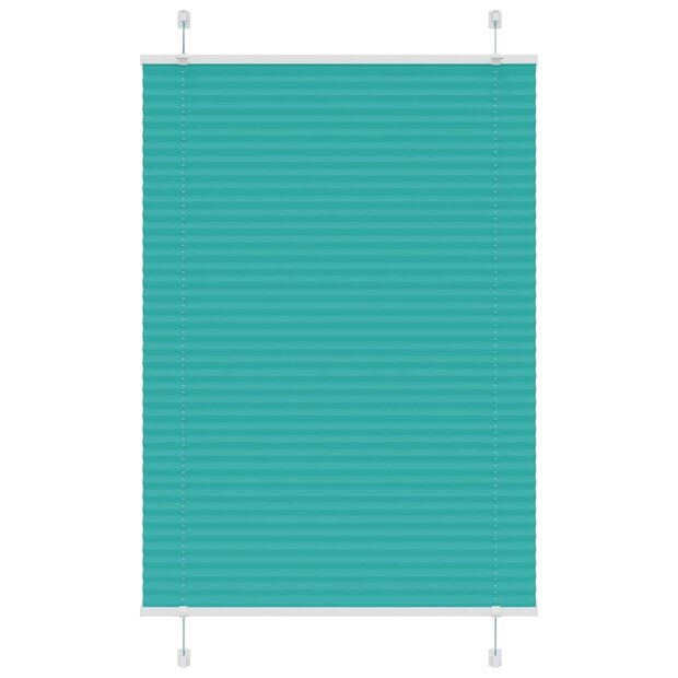 Pliss&eacute; rolgordijn 100x150 cm stofbreedte 99,4cm petrol groen 1