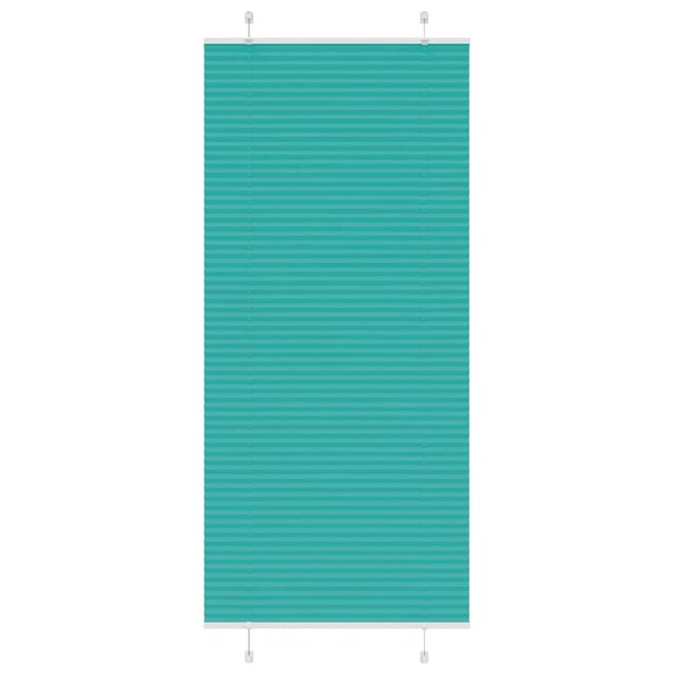 Pliss&eacute; rolgordijn 90x200 cm stofbreedte 89,4 cm petrol groen 1