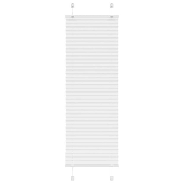 Pliss&eacute; rolgordijn 45x150 cm stofbreedte 44,4 cm polyester wit 1