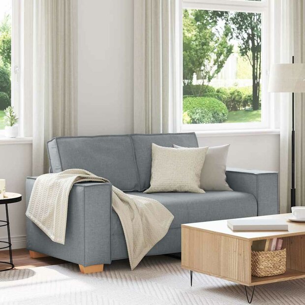 2-zitsbank Lichtgrijs 120 cm Stof 1