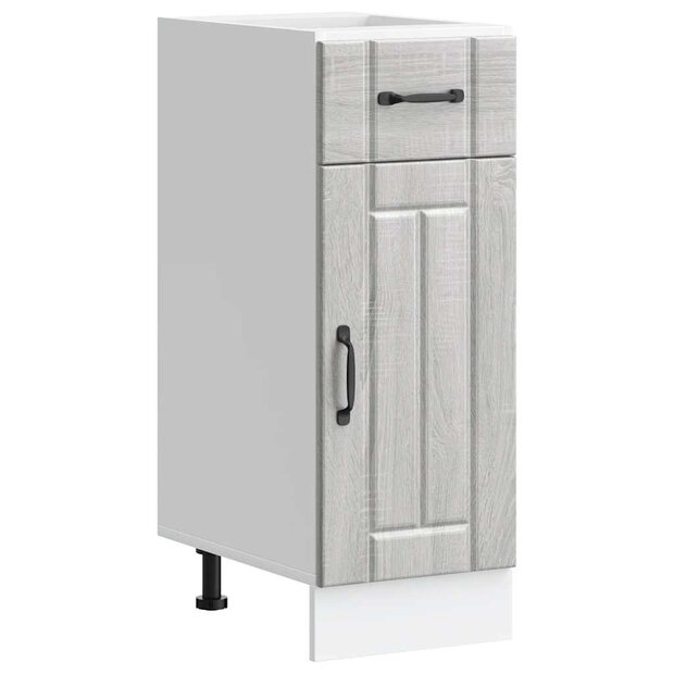 Keuken onderkast Lucca bewerkt hout grijs sonoma eikenkleur 1