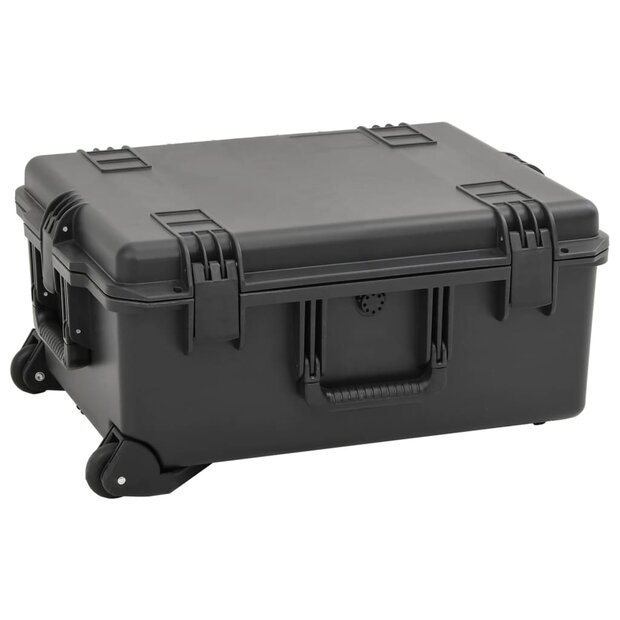 Flightcase draagbaar 62,5x50x28,5 cm PP zwart 1