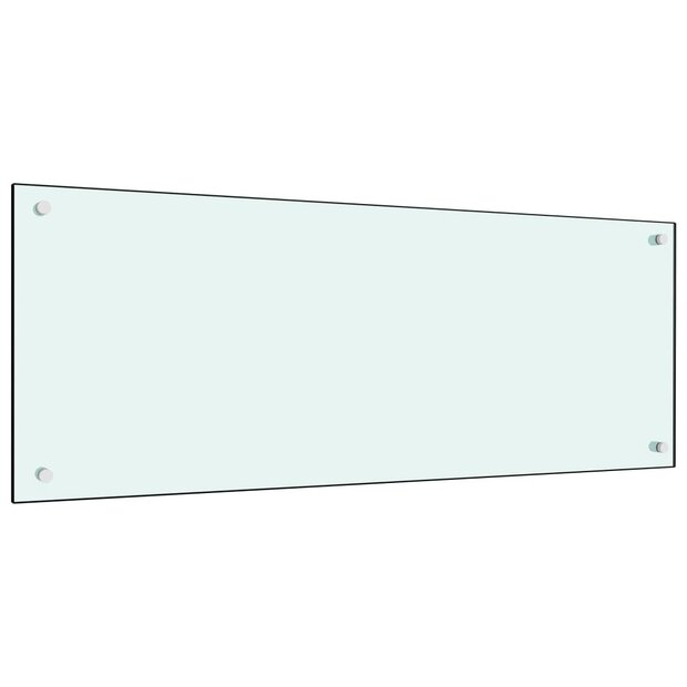  Spatscherm keuken 100x40 cm gehard glas wit 1
