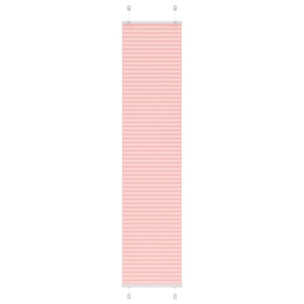 Pliss&eacute; rolgordijn 40x200 cm stofbreedte 39,4 cm polyester roze 1