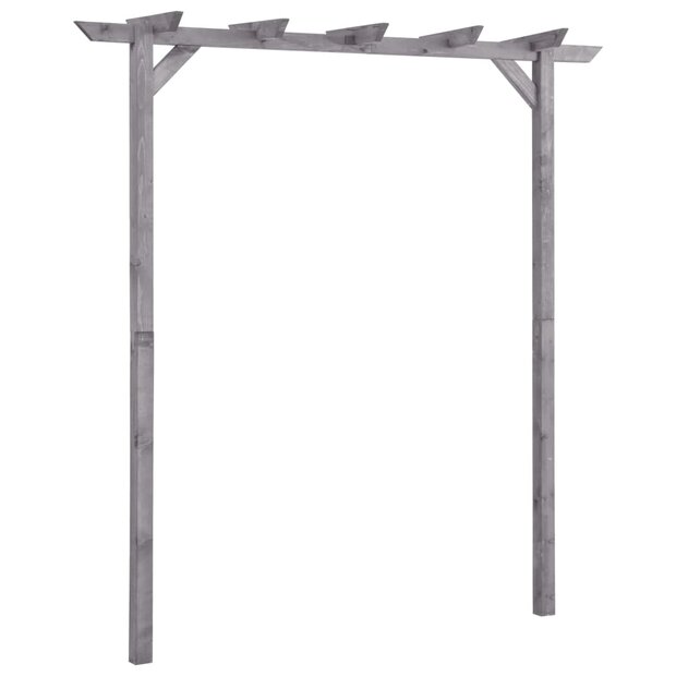 Pergola 200x40x205 cm ge&iuml;mpregneerd grenenhout grijs 1