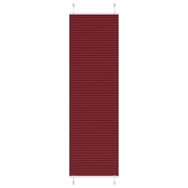 Pliss&eacute; rolgordijn 55x200 cm stofbreedte 54,4 cm bordeauxrood 1