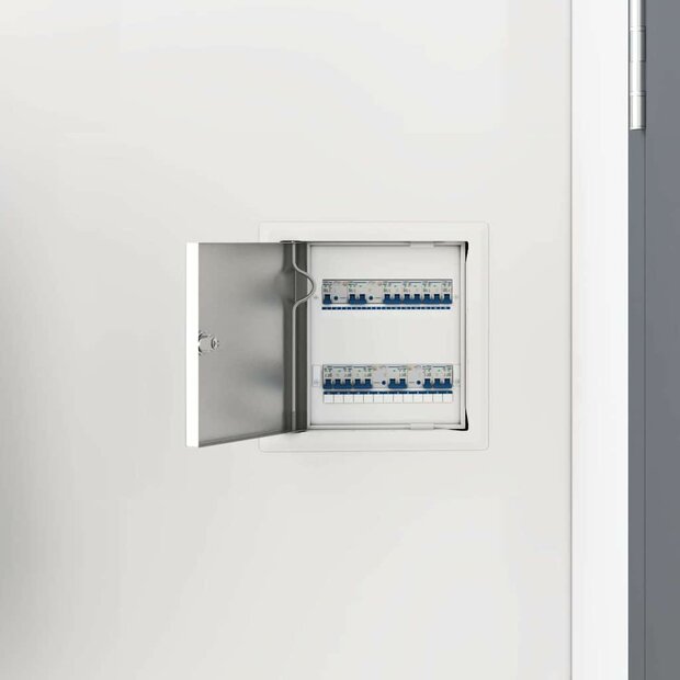 Toegangs paneel 2 pcs Wit 20 x 20 cm Staal 1