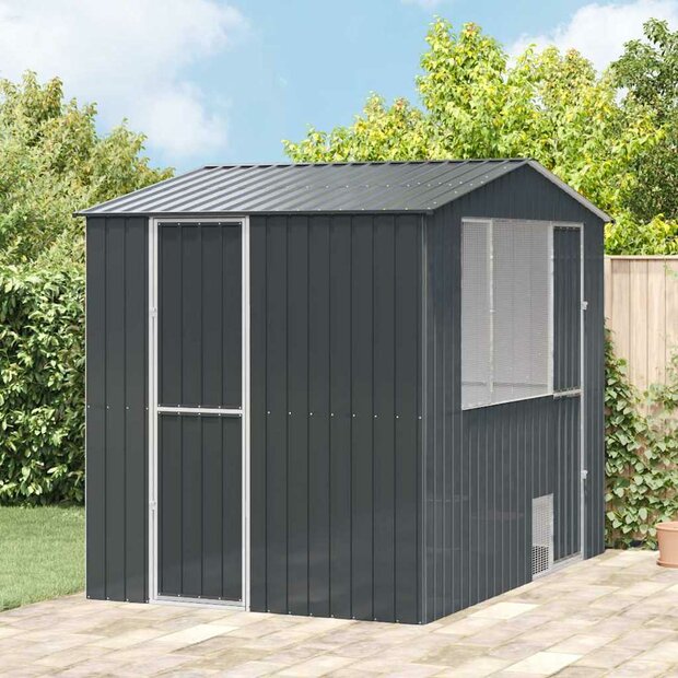 Vogelvoli&egrave;re - Antraciet, 310x215x247 cm, Staal 1