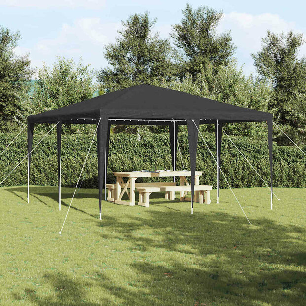 Partytent Antraciet 4x4 m PE 1