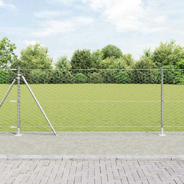 Hexagon Schutting 1x10 m Gegalvaniseerd Staal 1